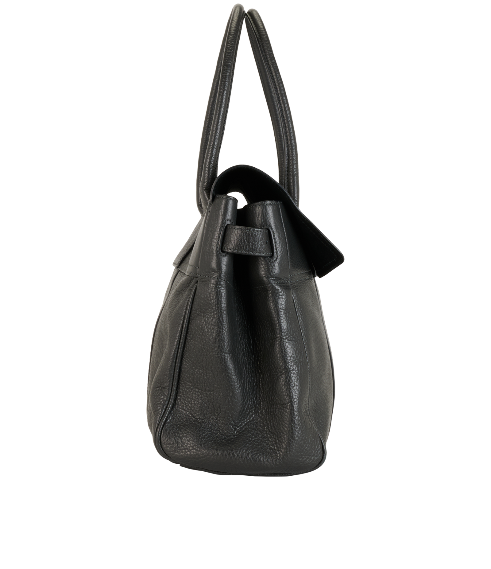 Large Bayswater, &pound;595, Handbags, Grey, Leather, Side view